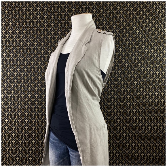 Anthro “Sleeveless Linen Trench” by Elevenses - Picture 3 of 15